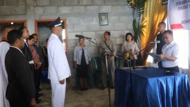 Takatunga I Diresmikan Jadi Desa Defenitif, Apolorius Meo Sabu Dilantik Jadi Kepdes