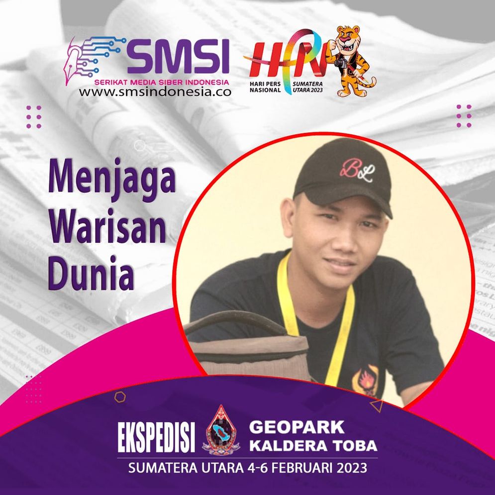 Mengawali HPN 2023 Serikat Media Siber Indonesia (SMSI) menyelenggarakan kegiatan yang menantang, yaitu melakukan ekspedisi Geopark Kaldera Danau Toba.