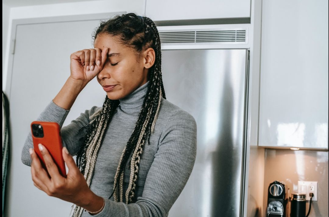 Photo by Alex Green: https://www.pexels.com/photo/sad-young-ethnic-lady-arguing-during-video-call-5699825/