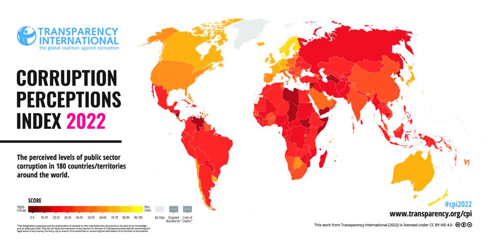 Indeks Persepsi Korupsi (IPK) 2022 Transparency International