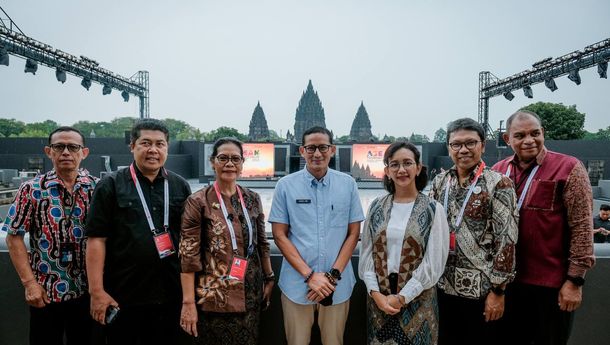 Menparekraf Cek Kesiapan Opening Ceremony ATF 2023 di Candi Prambanan, Yogyakarta
