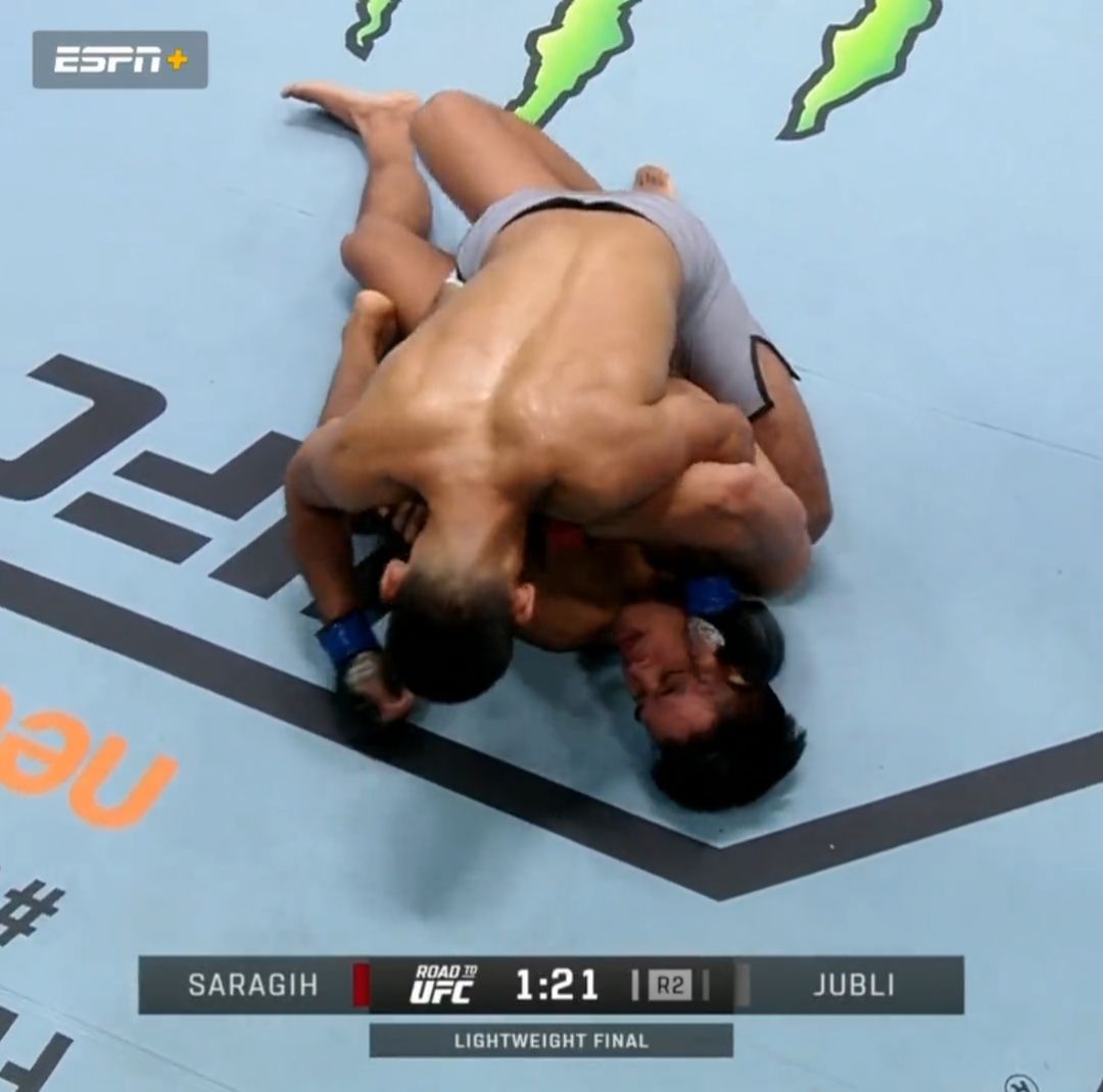 Jeka Saragih gagal mendapatkan kontrak UFC usai kalah dari atlet India Anshul Jubli di kelas ringan (foto : tangkapan layar)