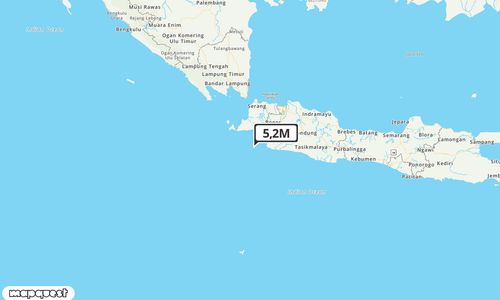 Pusat gempa berada di laut 66 km Tenggara Muarabinuangeun