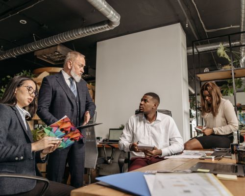 Photo by Pavel Danilyuk: https://www.pexels.com/photo/office-team-having-a-meeting-at-the-table-7654396/