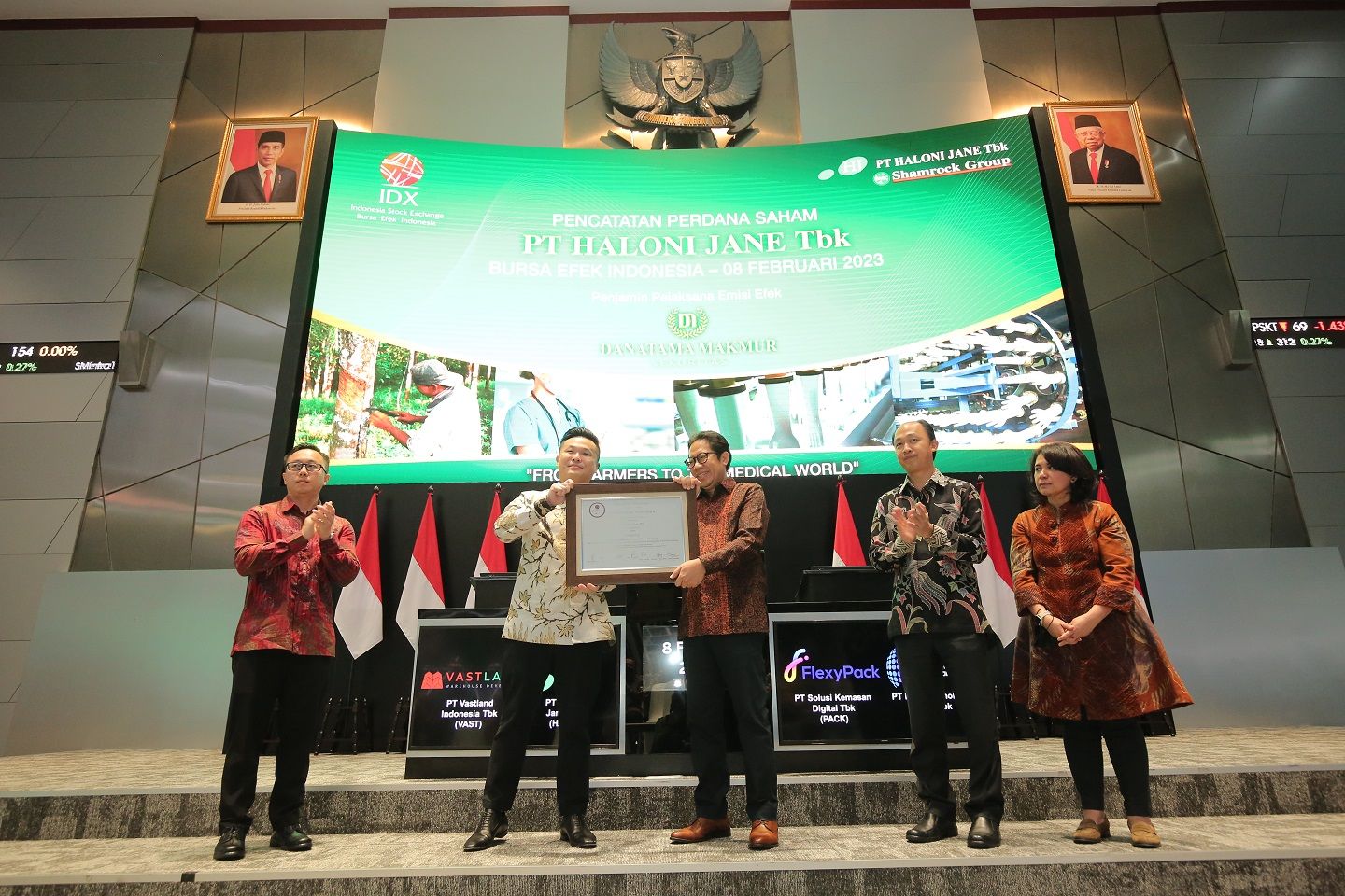 PT Haloni Jane Tbk (HALO) melantai perdana di Bursa Efek Indonesia pada hari Rabu, 8 Februari 2023. 