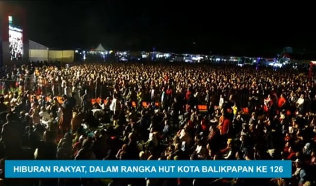 Raja Dangdut dan Ratu  Dangdut Hibur Warga Balikpapan dalam Perayaan Hut 126, Sabtu (11/2/2023)