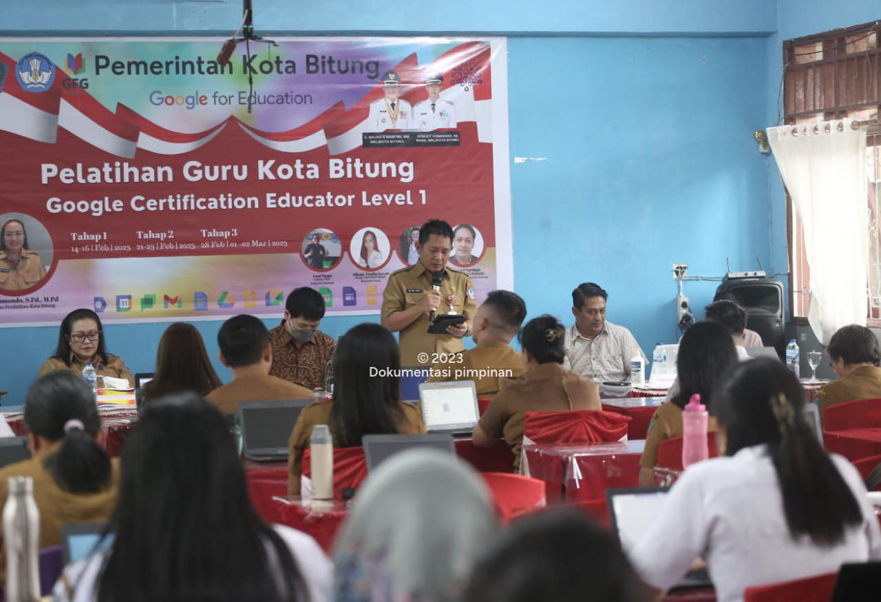 Pelatihan guru Kota Bitung Google Certification Education Level 1 . (Foto:Istimewa)