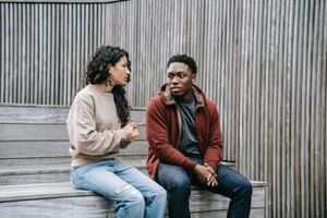 Photo by Keira Burton: https://www.pexels.com/photo/unsatisfied-multiethnic-couple-having-conversation-on-stairs-6147241/