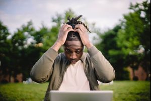 Photo by Ketut Subiyanto: https://www.pexels.com/photo/stressed-black-male-entrepreneur-working-on-laptop-in-park-4560092/