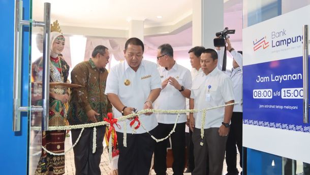 Gubernur Arinal Resmikan Gedung Baru Bank Lampung  