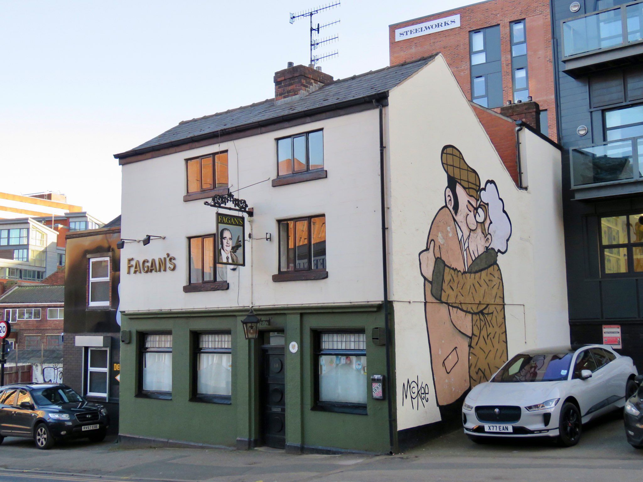 Pub legendaris di Sheffield,  Inggris, Fagan's.