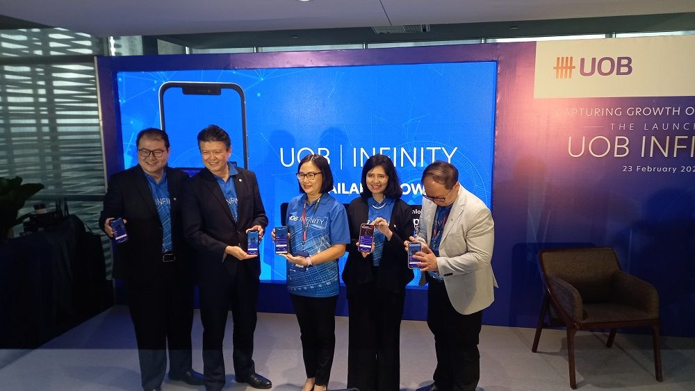 PT Bank UOB Indonesia meluncurkan platform digital UOB Infinity di UOB Plaza, Kamis, 23 Februari 2023.