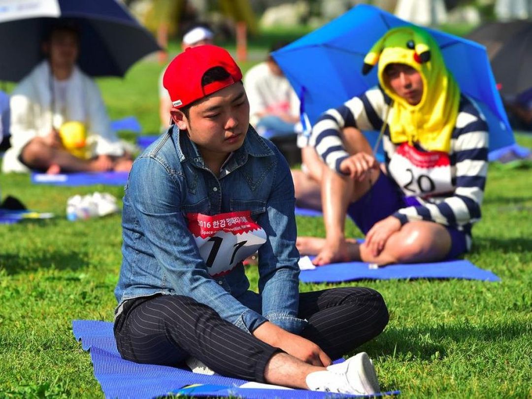 Lomba melamun di Korea Selatan beberapa waktu lalu.