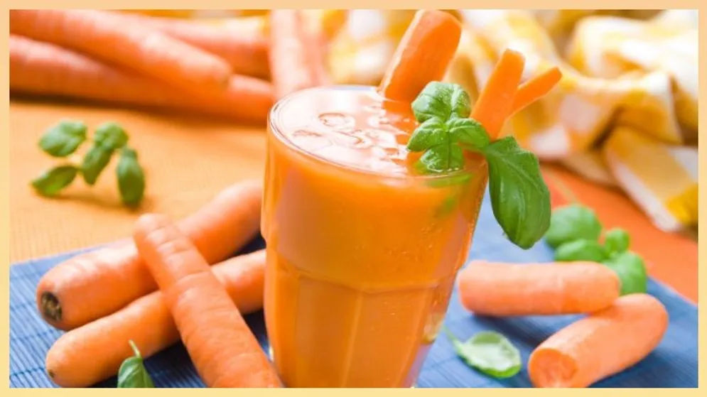 Ilustrasi smoothies wortel 