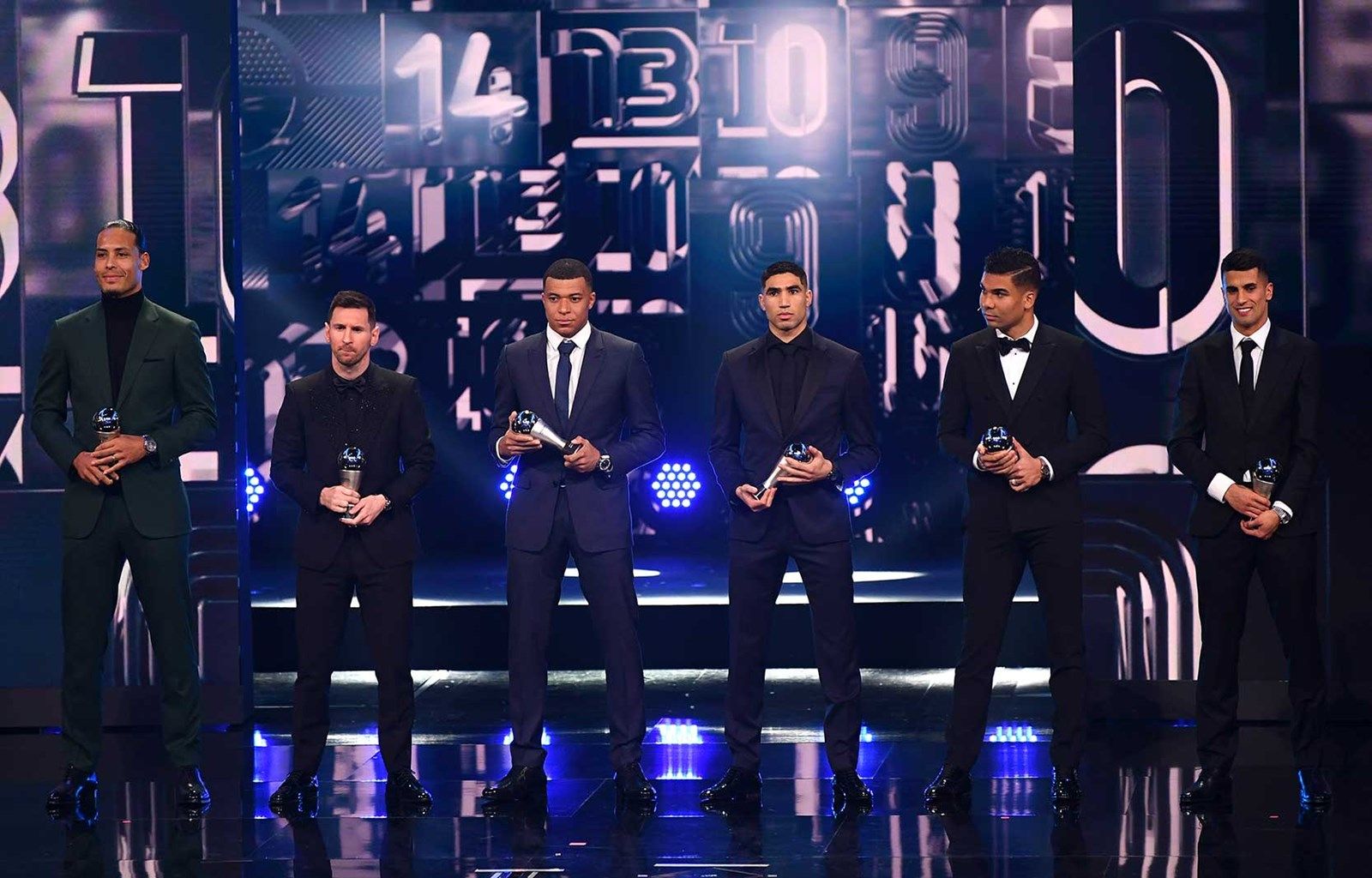 Jajaran pemain terbaik yang terpilih dalam penghargaan FIFPro Men’s World XI 2022 di Paris, Selasa 28 Februari 2023 dini hari WIB.