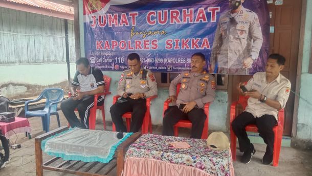 Sering Terjadi Kekerasan dan Pencurian, Warga Kelurahan Wailiti Curhat ke Kapolres Sikka