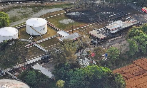 Potret kondisi Depo Pertamina Plumpang pasca kebakaran hebat Jum'at, 3 Maret 2023