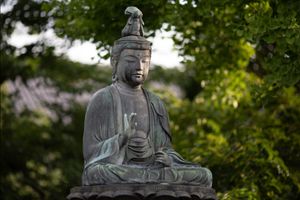 Photo by Aleksandar Pasaric: https://www.pexels.com/photo/buddha-statue-near-trees-1344472/