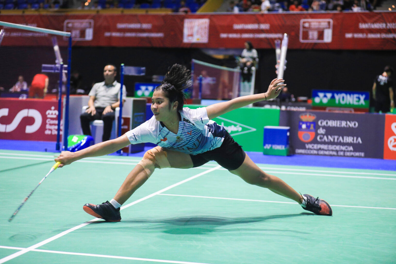 Pemain badminton Indonesia, Ester Nurumi, di Kejuaraan Dunia Junior 2022 lalu.