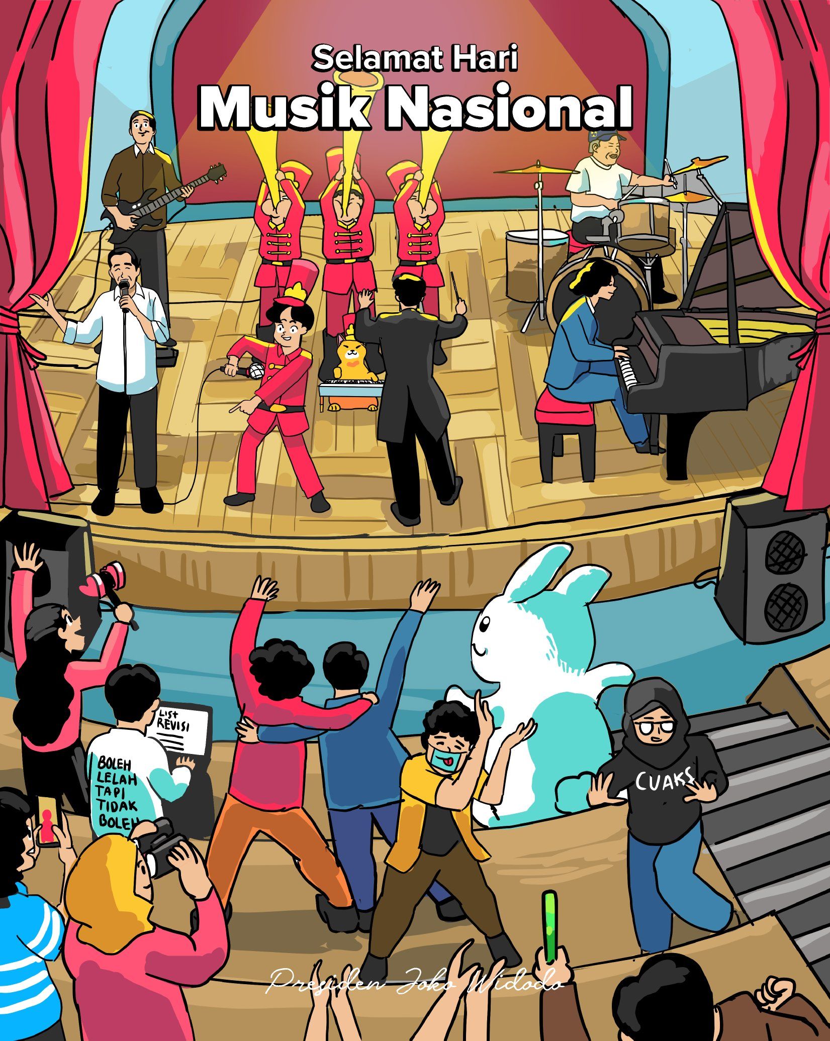 Poster Hari Musik Nasional 2023.