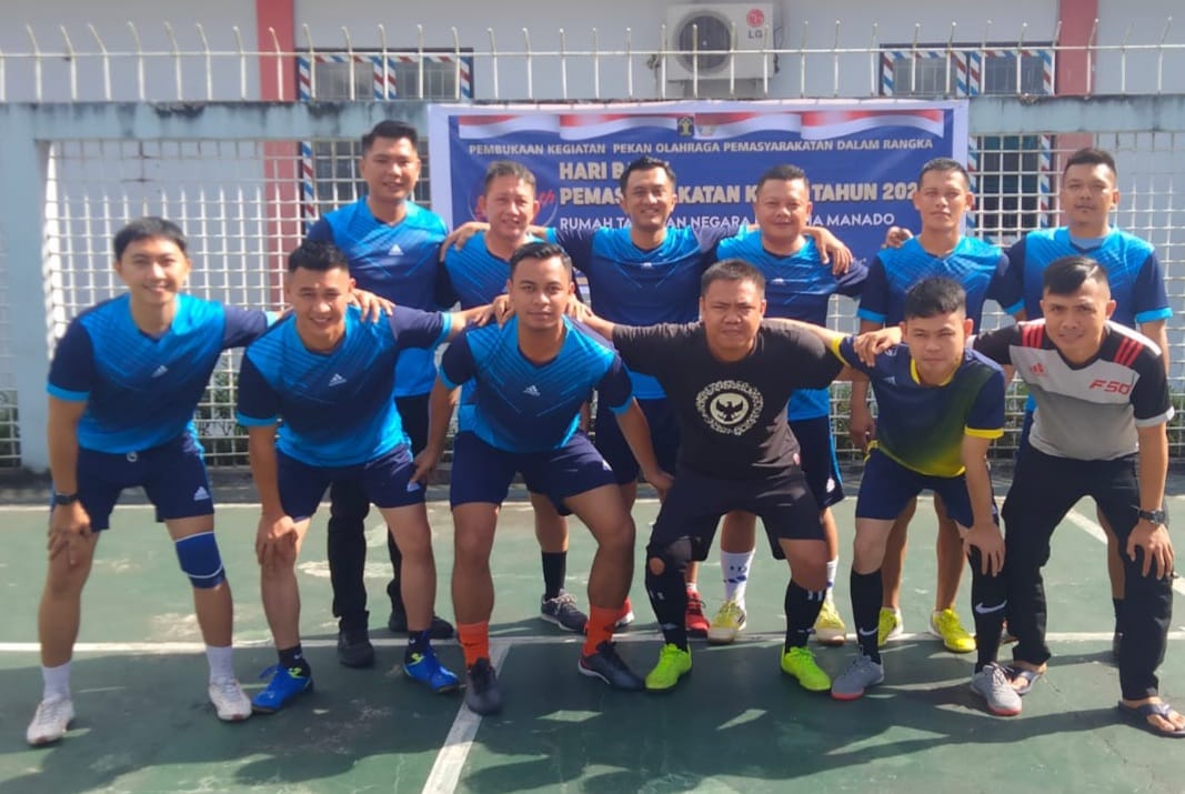 Tim futsal petugas Rutan Manado. 