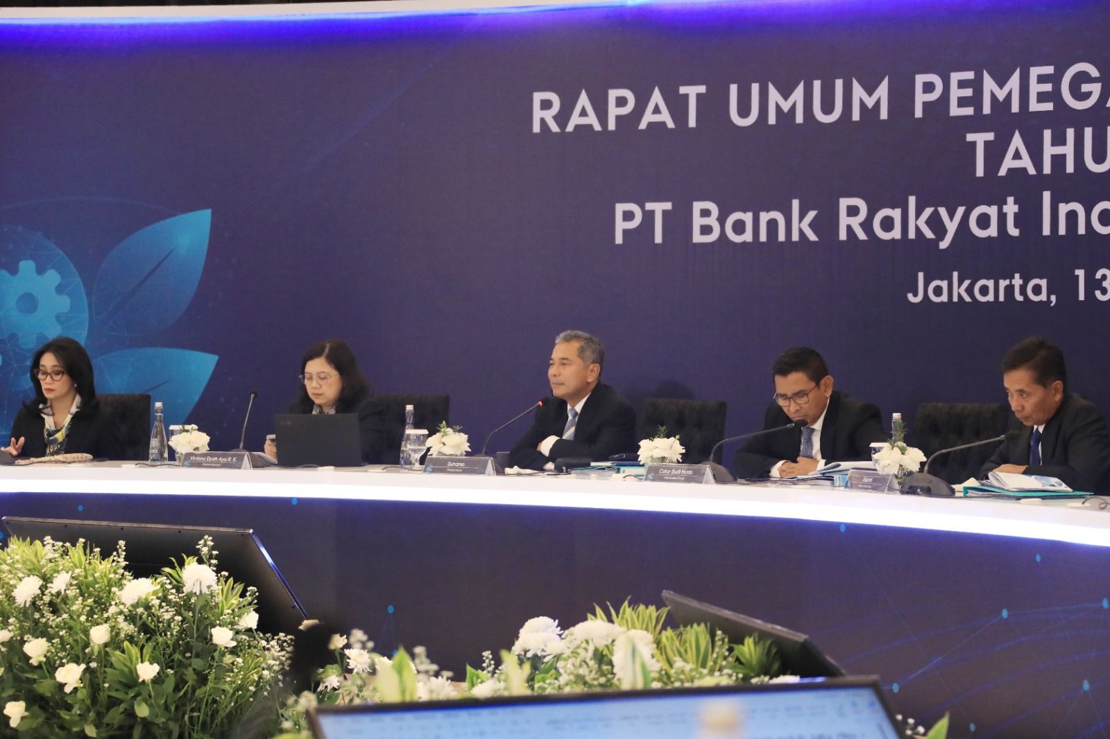 Konferensi pers RUPST PT Bank Rakyat Indonesia (Persero) Tbk.