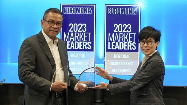 BRI Dinobatkan sebagai Market Leader & Best Service Versi Euromoney Trade Finance Award 2023