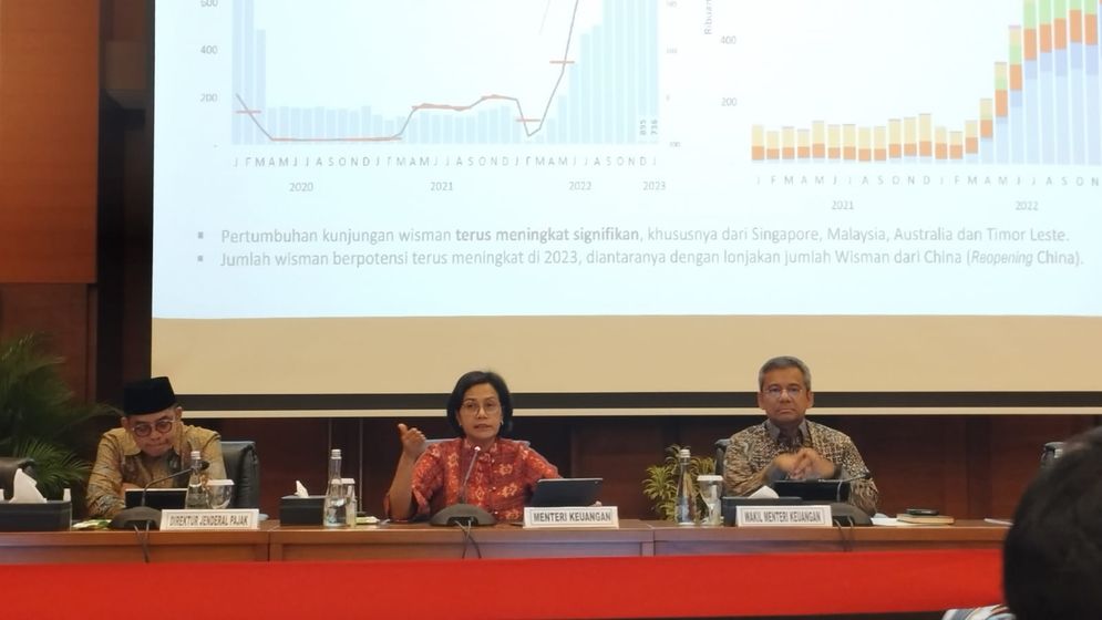 Sri Mulyani dalam konferensi pers APBN KiTa pada Selasa, 14 Maret 2023.jpeg