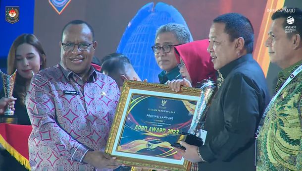 Realisasi APBD Tertinggi se-Indonesia, Gubernur Arinal Peroleh Penghargaan dari Kemendagri
