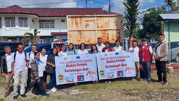  P2TP2A Manggarai dan Stakeholder Gelar 'FGD Analisis Konteks Perlindungan Anak' di Cibal