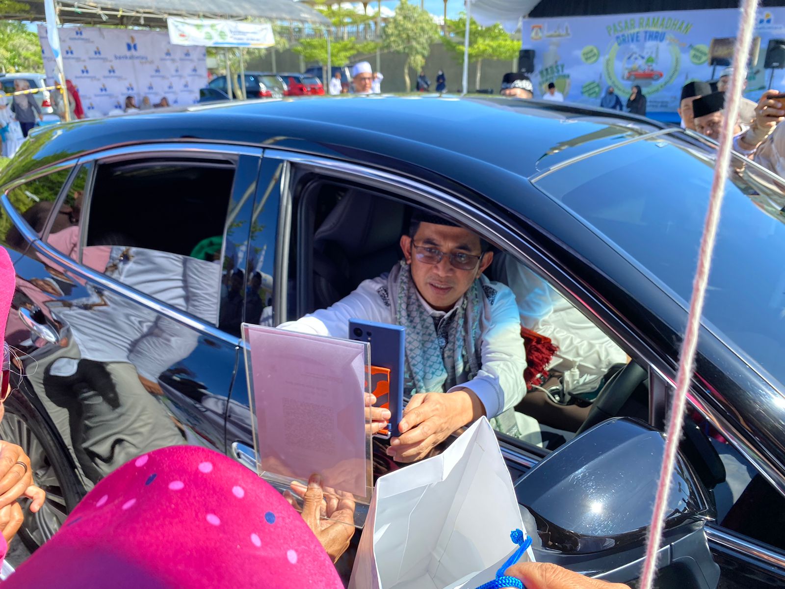 Disdag Balikpapan dan Bank Kaltimtara Syariah Gelar Pasar Ramadan Drive Thru di BIC 