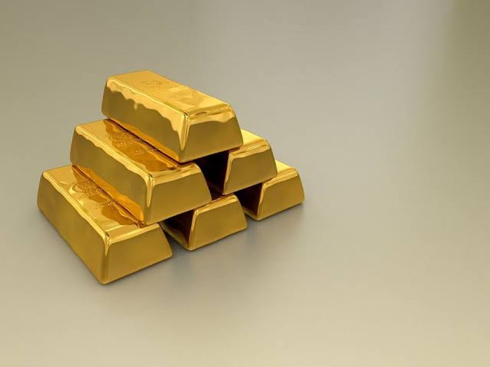 Ilustrasi emas batangan