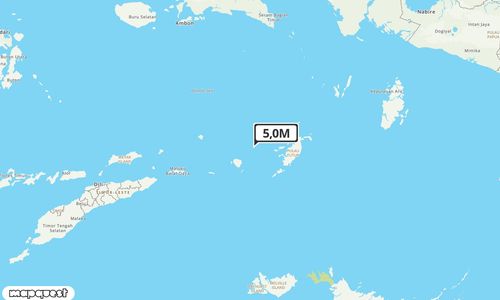 Pusat gempa berada di laut 142 BaratLaut Maluku Tenggara Barat