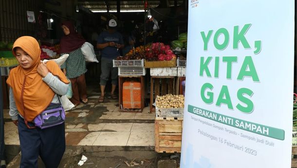 Gerakan Anti Sampah, BRI Peduli Sulap Pasar Rogojampi Sebagai Pasar Percontohan Pengelolaan Sampah