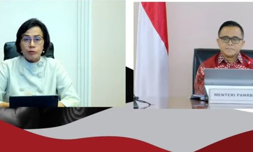 konferensi pers THR dan Gaji 13, Menteri Keuangan dan Menteri PANRB.jpg