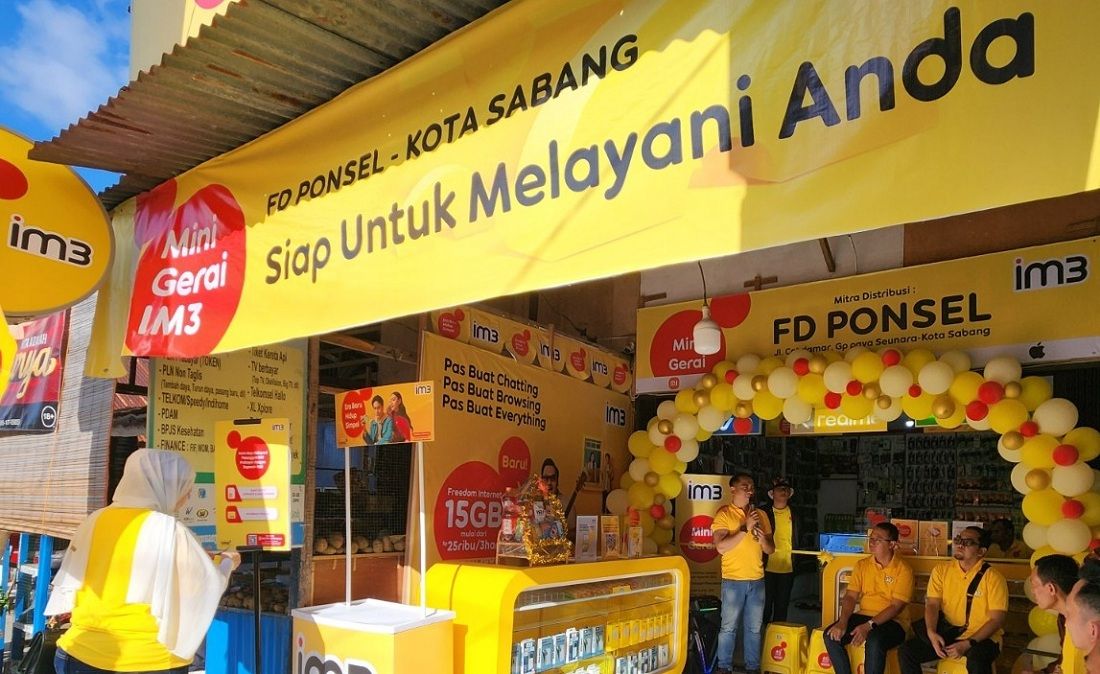 Mini Gerai IM3 di Kota Sabang