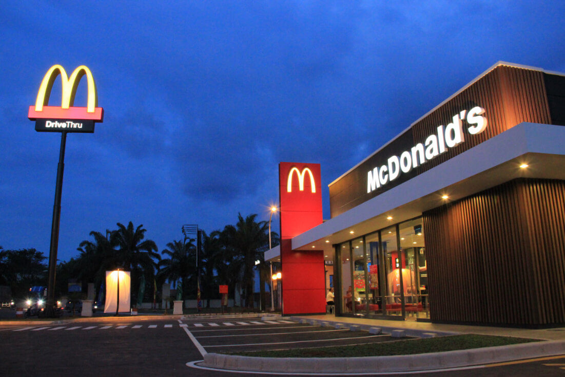 Ilustrasi gerai McDonalds.