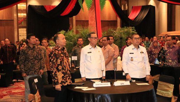 Sekdaprov Hadiri Rakor Pemberantasan Korupsi Diseminasi Pedoman MCP