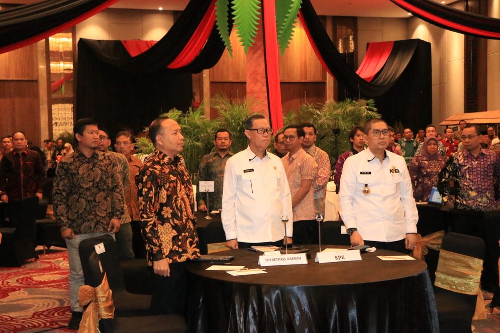 Sekretaris Daerah Provinsi Lampung, Fahrizal Darminto, menghadiri Rapat Koordinasi Pemberantasan Korupsi Diseminasi Pedoman _Monitoring Centre for Prevention_(MCP) Tahun 2023 