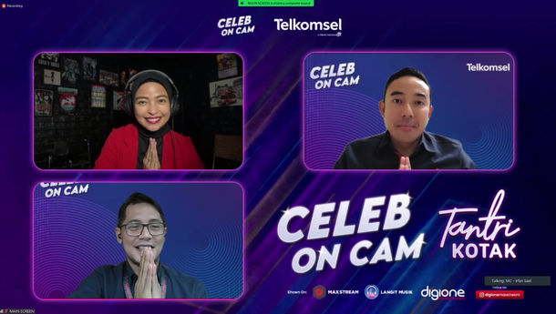 Telkomsel Gelar Celeb On Cam Ngobrol Bareng Tantri Kotak Kenalkan Lagu Candu Dalam Rindu
