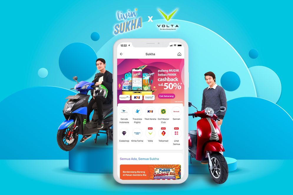 Tingkatkan Aksesibilitas Kendaraan Listrik bagi Nasabah Bank Mandiri Melalui Penjualan Motor Listrik dan Voucher Volta pada Aplikasi Livin’ By Mandiri