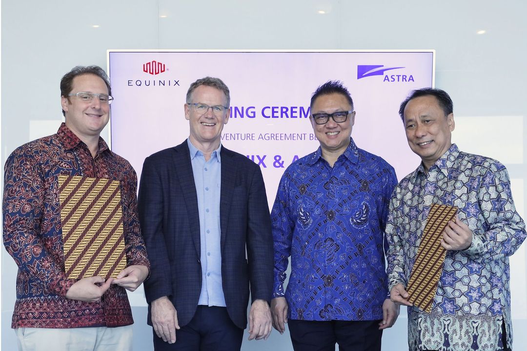  Equinix, perusahaan digital infrastruktur dunia, dan PT Astra International Tbk (ASII) membentuk usaha patungan untuk membangun bisnis data center di Indonesia.