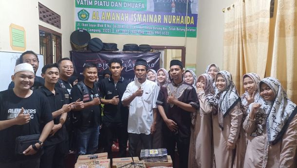 Satu Tahun Berdiri, SMSI Bandar Lampung Buka Bersama dan Beri Santunan ke Panti Asuhan