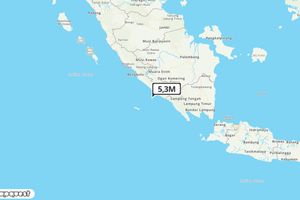 Pusat gempa berada di laut 58 km Barat Daya Bengkulu Selatan