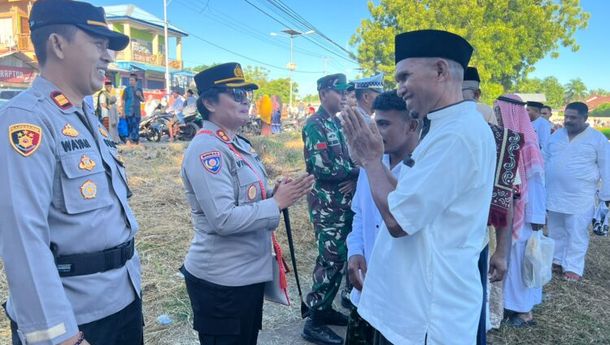 Idul Fitri 1444 H, Kapolres Lembata Vivick Tjangkung Silaturahim ke Perwira Penghubung Kodim 1624 Flotim Mayor Czi Sunoko