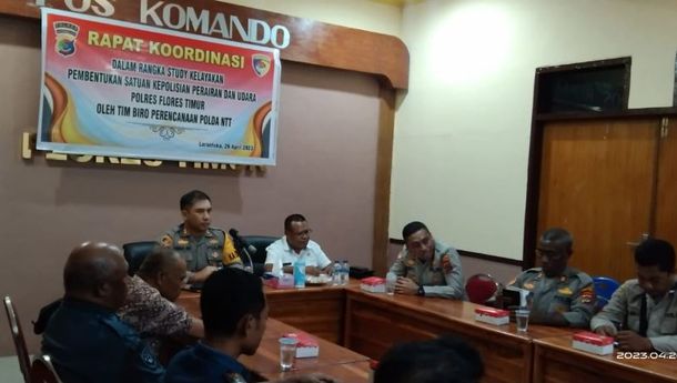  Jamin Keamanan di Wilayah Laut, Polres Flores Timur Bentuk Sat Polairud