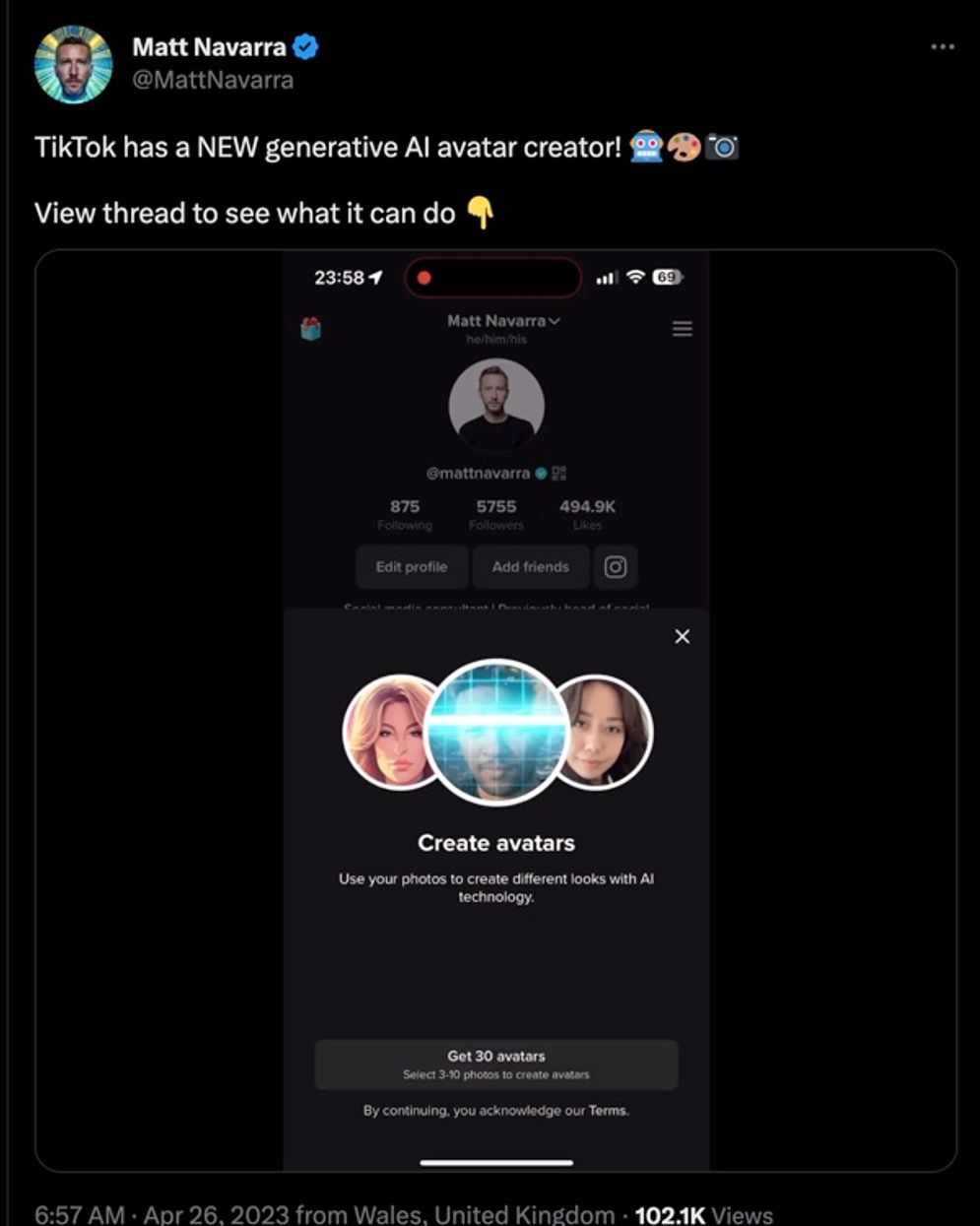 Fitur Pembuatan Avatar Berbasis AI Akan Segera Hadir di TikTok