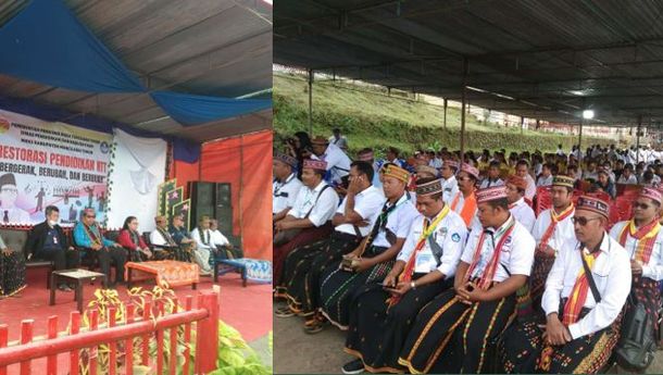 Buka Kegiatan FLS2N Tingkat SMA/SMK Sekabupaten Manggarai Timur, Ini Kata Bupati Andreas Agas