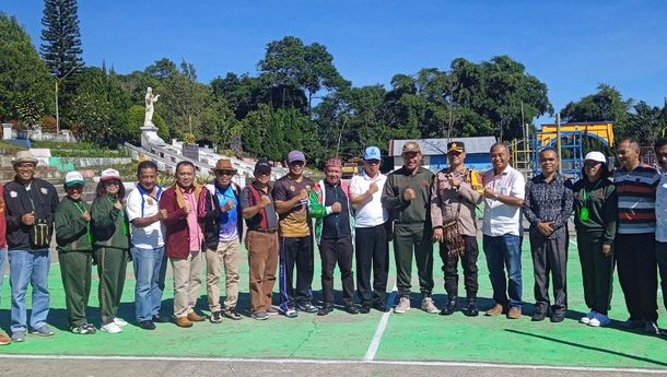 Bangun Karakter dan Sportivitas Anak Muda Manggarai, Agustinus Sarifin Gelar Turnamen Bola Voli di Ruteng