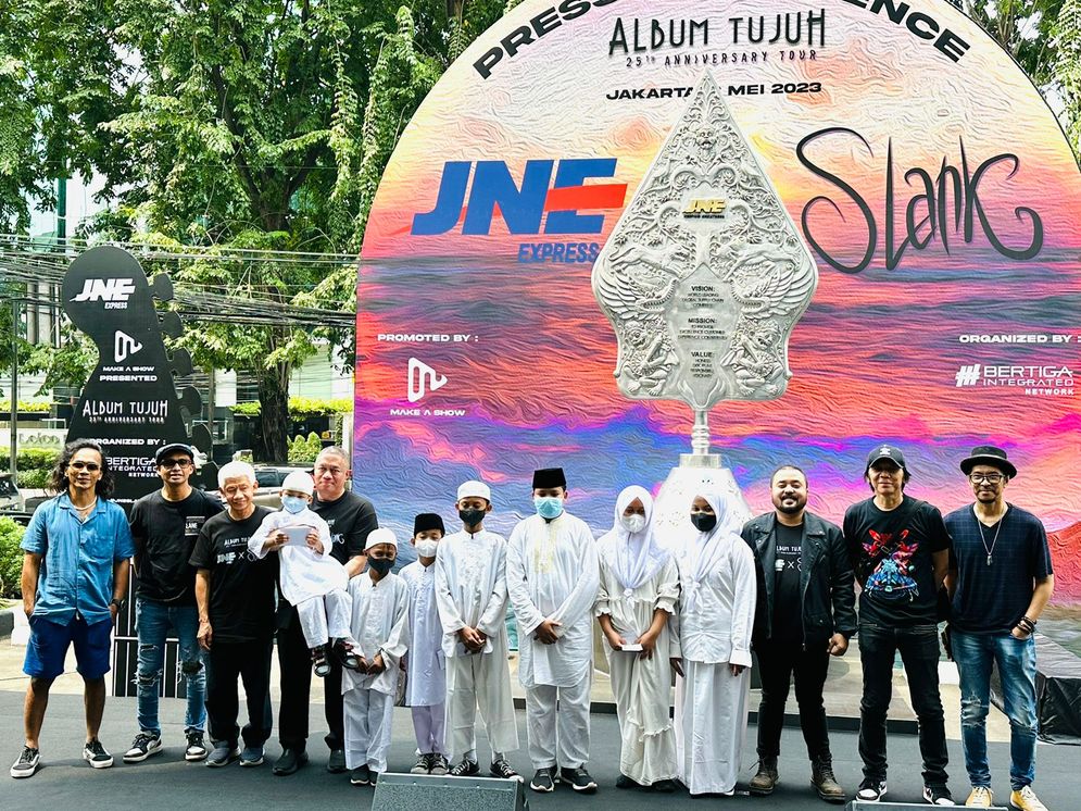 Slank Siap Persembahkan Penampilan Memorable Bersama JNE, di 7 Kota pada Album Tujuh